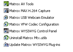 matrox vfw software codecs free download